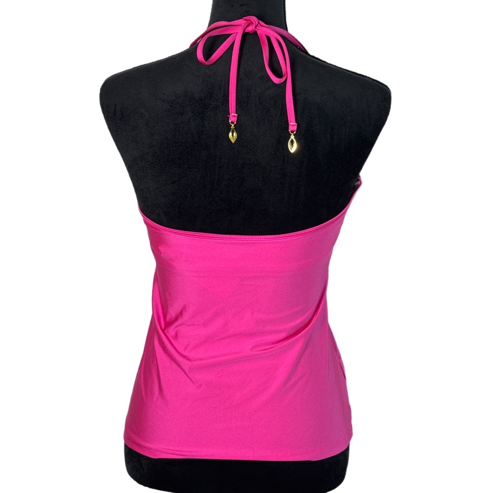 Trina Turk Pink Tankini with Built-In Bra and Removable Pads NWT Size 6 - Picture 3 of 8